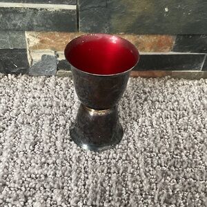 Reed & Barton jigger bar ware silver with enamel